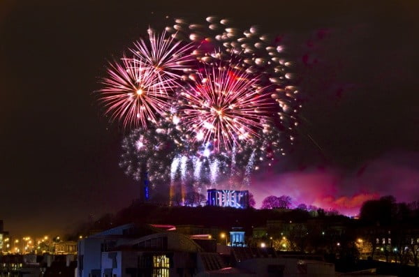 Edinburghs Hogmanay 2013 - Torchlight Procession - Son Et Lumerie credit Grant Ritchie