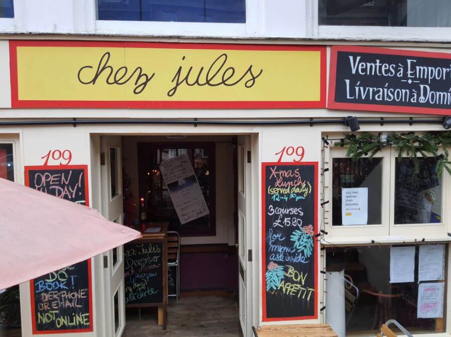 Budget romantic restaurants for lunch - great for date and anniversary - Chez Jules