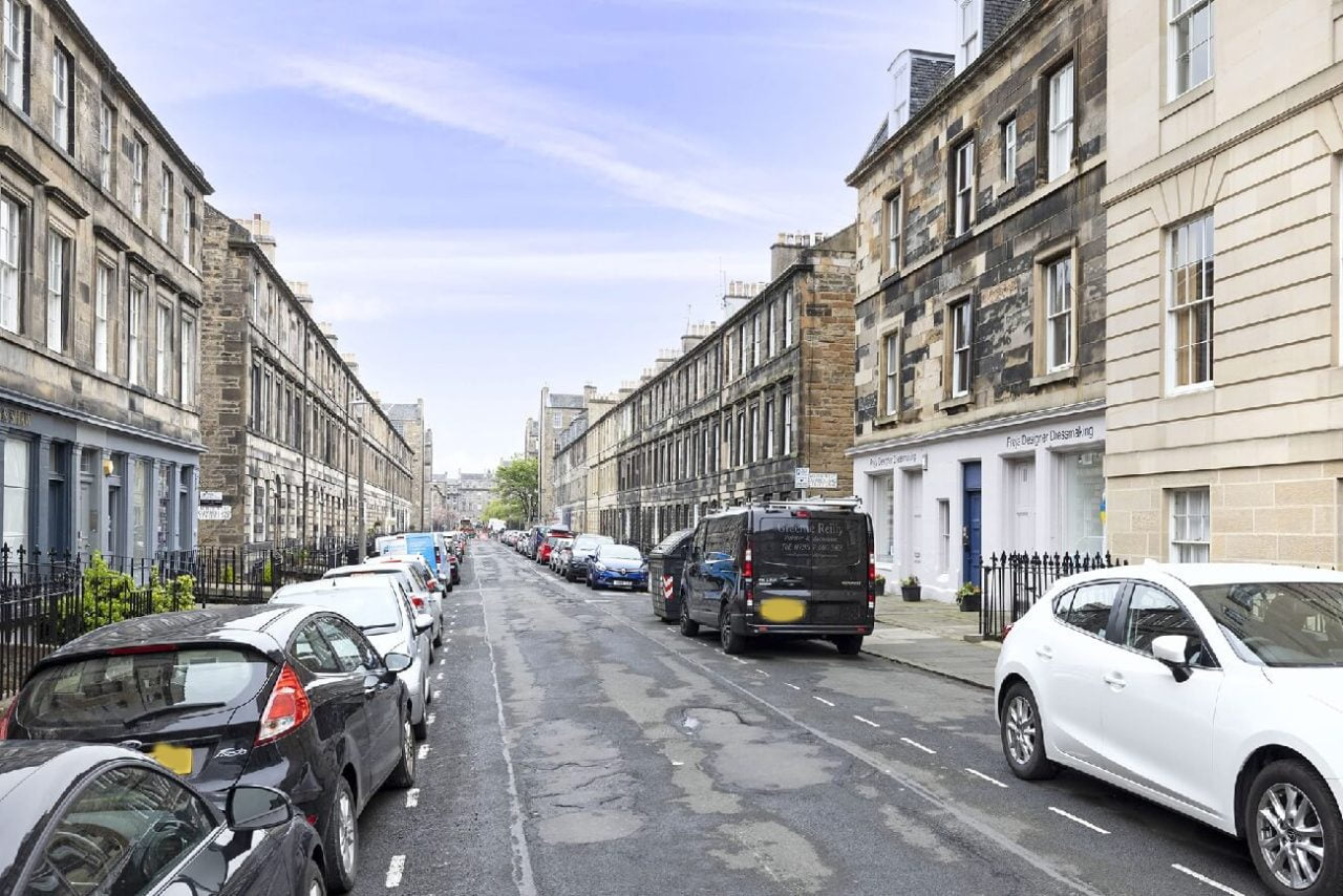 Cumberland Street in Edinburgh